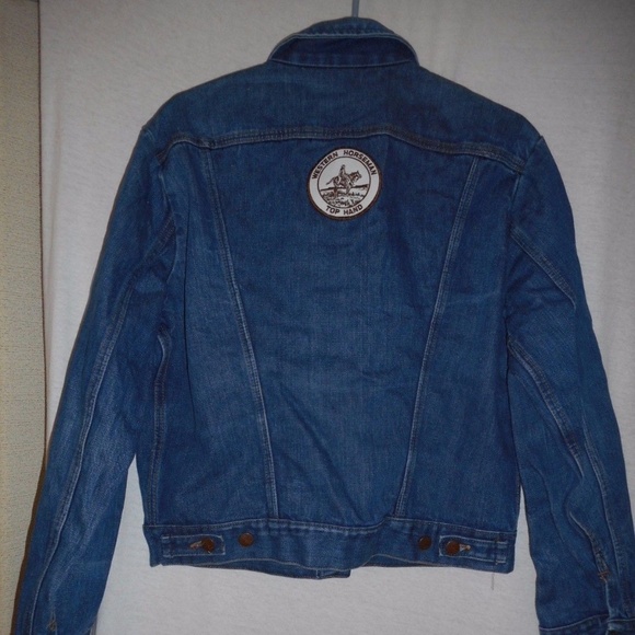 Vintage Wrangler denim Jacket Western Horseman - Picture 2 of 8